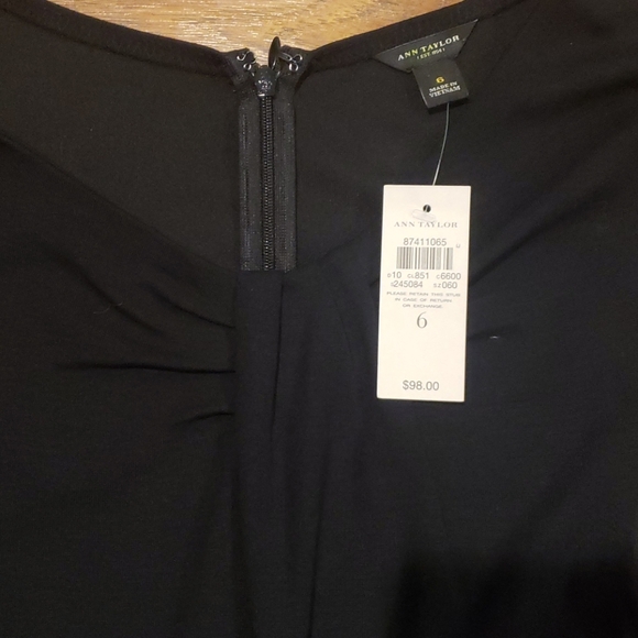 Ann Taylor Black dress size 6 - Picture 3 of 4